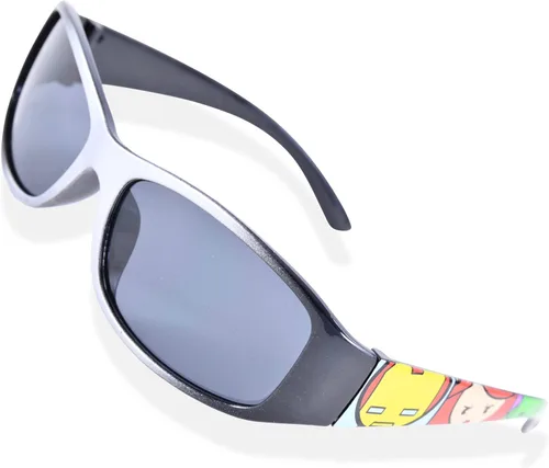 Vista 2 de Marvel Avengers - Gafas de sol para niños con funda protectora para gafas de superhéroe, para niños y jóvenes