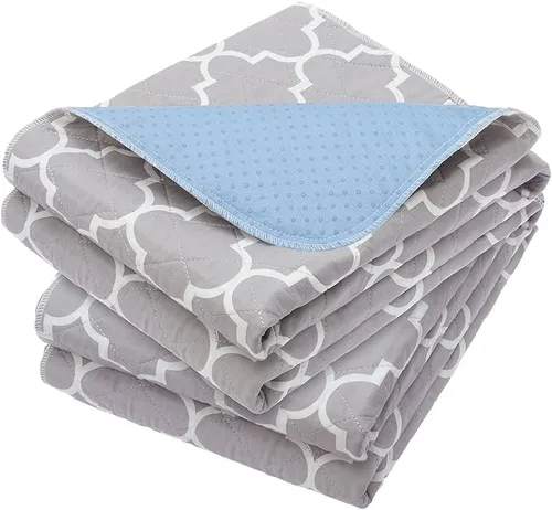 Vista 10 de OUTCREATOR® Almohadillas de cama lavables de 34" x 56" (paquete de 2), protector de colchón para incontinencia, almohadillas impermeables
