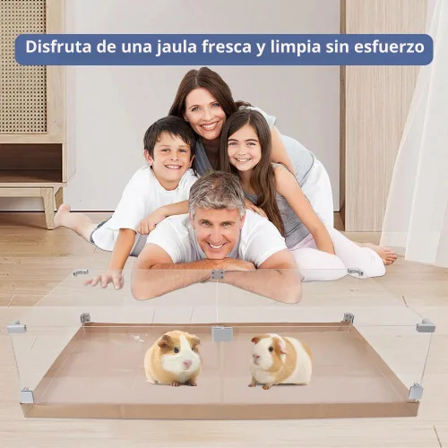 Vista 7 de Paquete de 4 forros desechables para jaula de conejillos de indias de 48 pulgadas x 24