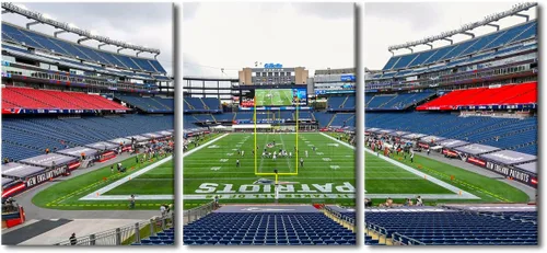 Vista 35 de TUMOVO MetLife Stadium - Decoración de pared de Nueva York, 3 piezas, lienzo, arte de pared para decoración del hogar, juegos de fútbol americano
