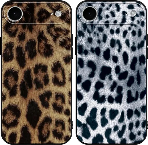 Vista 89 de Paquete de 2 fundas de teléfono con bonito estampado de guepardo para iPhone 7/8/SE 2020 / SE 2022 de 4.7 pulgadas, diseño de leopardo de lujo