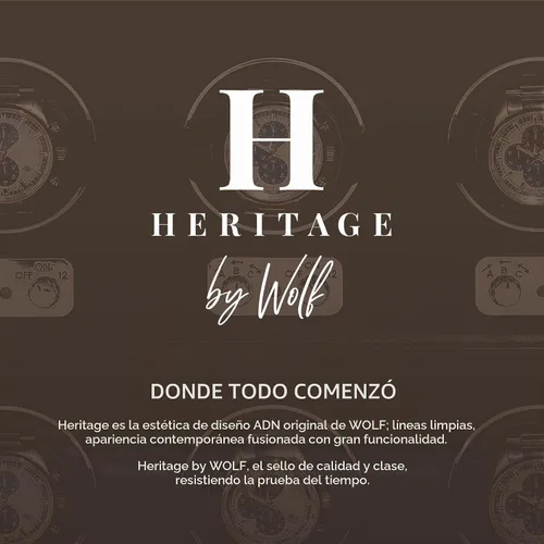 Vista 5 de WOLF Heritage - Joyero mediano de peltre, 28 compartimentos, 10 rollos de anillo, 20 agujeros para aretes + 10 compartimentos para collares, incluye
