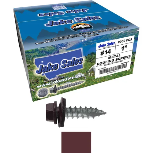 Vista 25 de TORNILLOS PARA TECHOS DE METAL #14: (250) Tornillos x 1" ABC GRIS Tornillo para techo de chapa metálica con cabeza hexagonal y arandela.