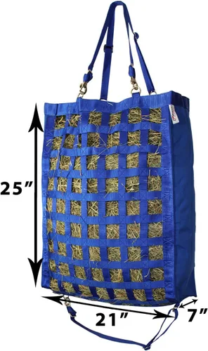 Vista 4 de Derby Originals - Bolsa de heno para caballos con alimentación lenta, parte inferior súper resistente con 6 meses de garantía Negro