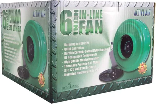 Vista 5 de Active Air Ventilador de conducto en línea de 6", 400 CFM