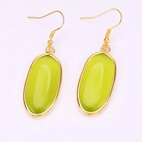 Vista 3 de BaubleStar Aretes colgantes de piedra curativa de cristal natural para mujeres y niñas