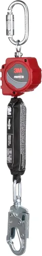 Vista 3 de 3M Protecta 3100507 - Línea de vida autoretráctil con mosquetón 3100507, red, gancho giratorio a presión, 6 pies