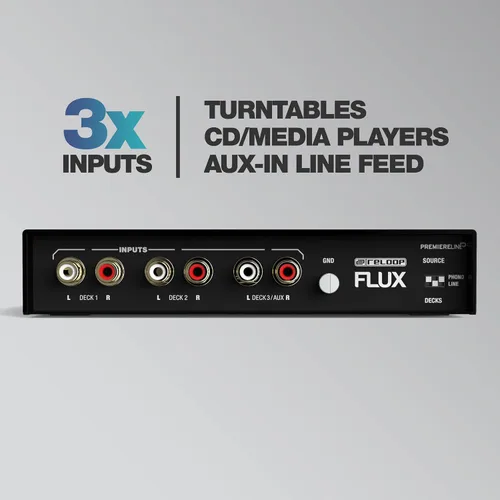 Vista 8 de Reloop FLUX 6x6 IN/OUT USB-C DVS Interfaz para Serato DJ Pro