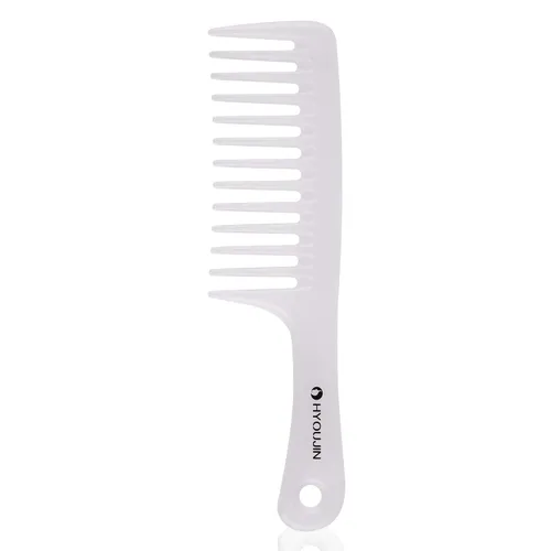 Vista 12 de HYOUJIN Large Wide Tooth Comb Detangling for Curly,Wet,Dry Hair,Black Negro