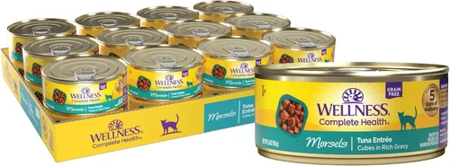 Vista 13 de Wellness Natural comida enlatada, para gatos, libre de granos, Anaranjado