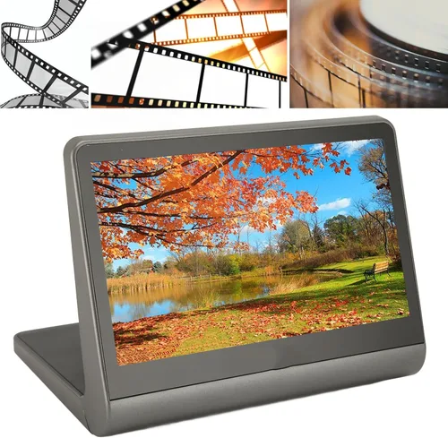 Vista 4 de Mini escáner de diapositivas de película digital, convierte 135/126/110 diapositivas de película Super 8 en fotos digitales de 48 MP, escáner