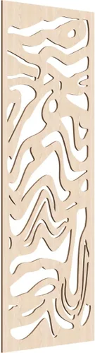 Vista 171 de 9 3/8"W x 24 3/8"H x 1/4"T Northfield Decorativos Paneles de Pared de Madera Calado, Abedul