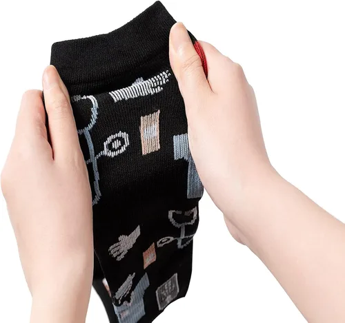 Vista 6 de 4 Pairs Compression Socks for Women & Men, Support Compression Sock 20-30 mmHg for Nurses, Pregnancy, Nursing, Flying, Running, Travel