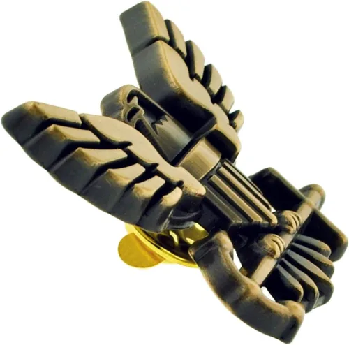 Vista 2 de PinMart Pin de solapa con licencia oficial de la Marina de los Estados Unidos – Pin de emblema militar de la Marina de los Estados Unidos – Broche