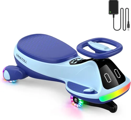 Vista 14 de Umatoll Coche eléctrico de 12 V para niños, regalos de cumpleaños, juguete Negro y rojo