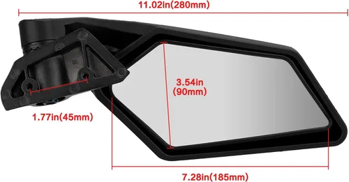 Vista 7 de Espejos laterales X3 compatibles con Can-Am Maverick X3 y X3 Max 2017-2025, espejos retrovisores laterales plegables para UTV que se separan, vidrio