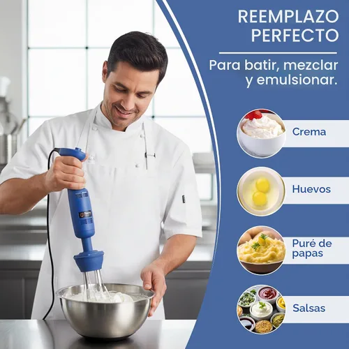 Vista 5 de TK - Accesorio de batidor de inmersión para licuadora, compatible con modelos de 220 W y 350 W