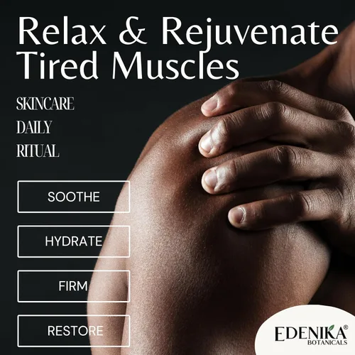 Vista 6 de Edenika Botanicals Aceite de masaje muscular de máxima fuerza para terapia de masaje con árnica pura, alivio profundo de tensión muscular y frote