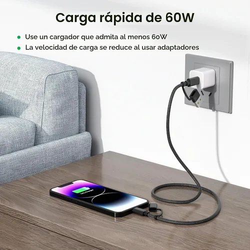Vista 4 de Basesailor para iPad mini 7ª cable de carga, iPad Air 4 5ª generación Cable