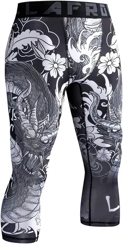 Vista 3 de LAFROI Leggings de compresión 34 para hombre con Pcoketsin bolsillo-YSK10