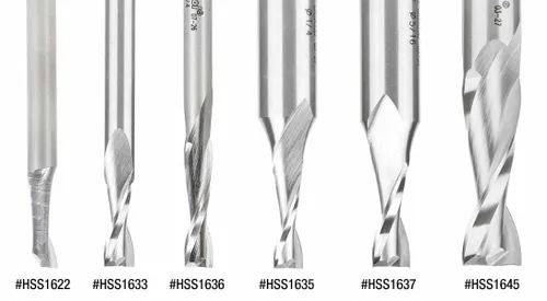 Vista 3 de Amana Tool - HSS1645 Acero de Alta Velocidad (HSS) Doble Flauta Espiral Aluminio Corte 1/2 Dia x