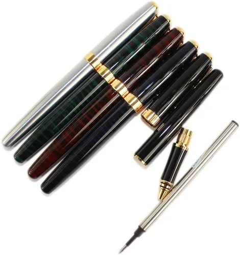 Vista 2 de Gullor 5 PCS Rollerball Pen 388, 5 bolígrafos de estilo con bolsas simples