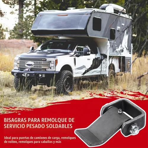 Vista 5 de Soldadura en bisagras de remolque Engrasable Dump Trailer Camiones Puerta Bisagra de puerta