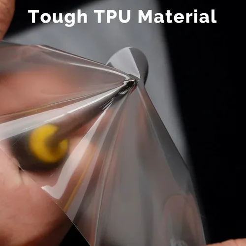 Vista 4 de 10 piezas de películas protectoras universales transparentes de TPU para manijas de puerta de coche, adhesivo protector para puerta de coche