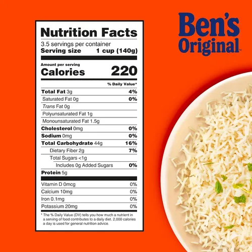 Vista 11 de BEN'S ORIGINAL READY RICE - Arroz basmati, tamaño familiar, bolsa de 17.3 onzas (paquete de 6)
