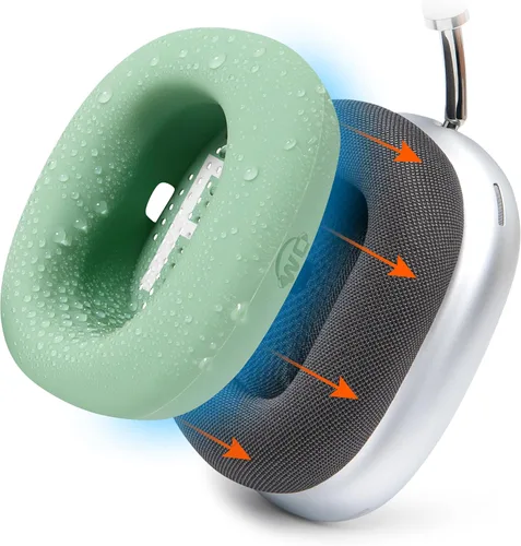 Vista 14 de WC SweatZ Max - Fundas protectoras patentadas para almohadillas de Airpods Max fabricadas por Wicked Cushions Resistente al sudor y fácilmente
