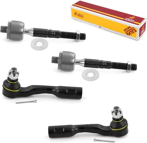 Vista 213 de Metrix Premium Chassis Parts - Kit de 4 piezas de extremos de barra de acoplamiento frontal exterior e interior compatible con Nissan Pathfinder