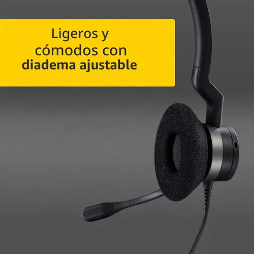 Vista 8 de Jabra Biz 2300 USB Duo Auriculares profesionales con cable para centro de llamadas