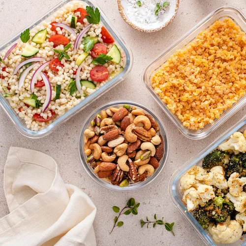Vista 9 de Freshware - Recipientes de almacenamiento de vidrio con tapas, 24 piezas, recipientes de vidrio para almacenamiento de alimentos con tapas, a prueba