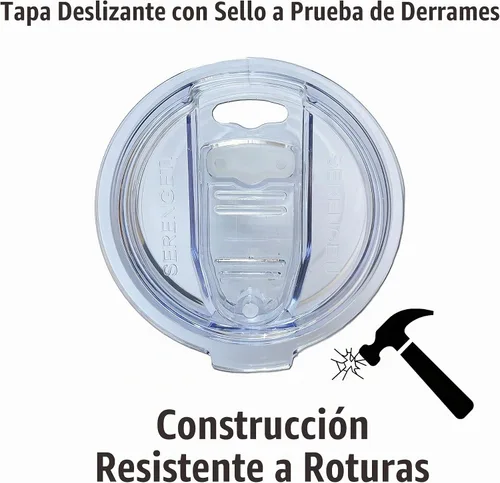 Vista 4 de Vaso de pastor australiano SERENGETI de 16 oz. de acero inoxidable, vaso aislado al vacío con tapa a prueba de derrames