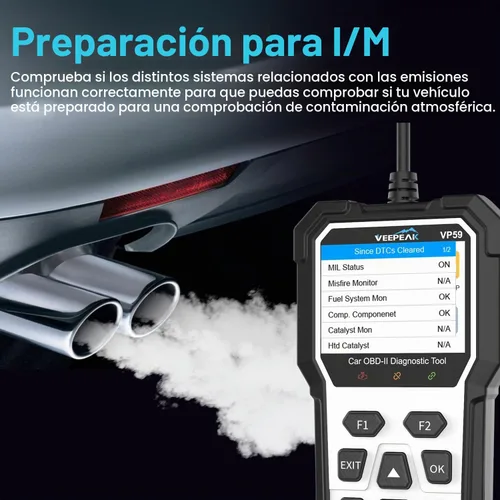 Vista 3 de Herramienta de diagnóstico del escáner del coche OBD2 de Veepeco, compruebe el lector de código de luz del motor