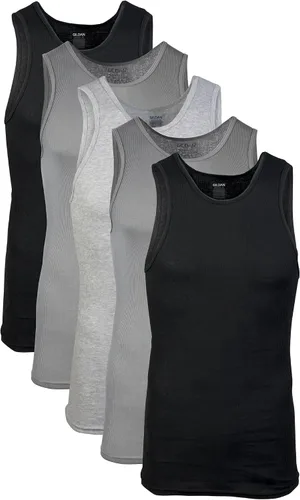 Vista 7 de Gildan - Camiseta sin mangas A-Shirt para hombre, paquete múltiple, estilo G1104