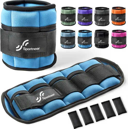 Vista 14 de Sportneer Adjustable Ankle/Wrist Weights for Men Women Kids, Weighted Leg & Cuff Strength Training for Yoga Walking Running Aerobics Gym Fitness
