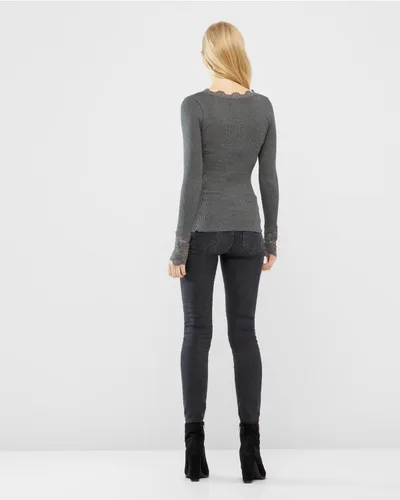 Vista 2 de Seda playera Regular Ls WWide Lace