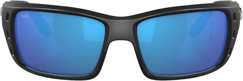 Vista 2 de Costa Permit - Lentes de sol polarizados - Costa 580 lente de cristal negro mateespejo azul, talla única - Hombre, Marco negro mate con lente espejo