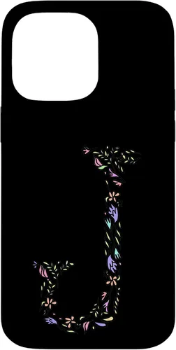 Vista 21 de Letter J Floral Monogram Vintage Initial Personalized Gift Case for iPhone 17