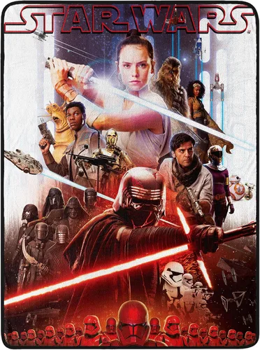Vista 14 de Star Wars, Disney, The Force Awakens - Manta Micro Raschel, 46 x 60 pulgadas, multicolor Niño llegó
