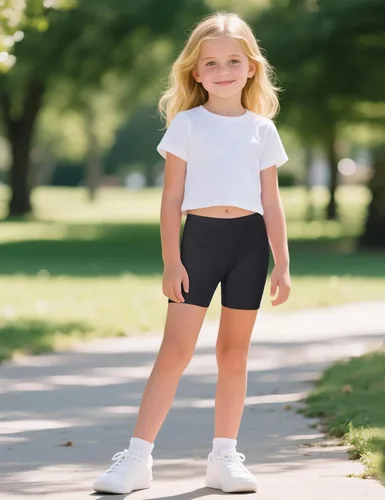Vista 6 de KEREDA Pantalones cortos de ciclismo para niñas, de algodón, para bailar, para niños, paquete de 3