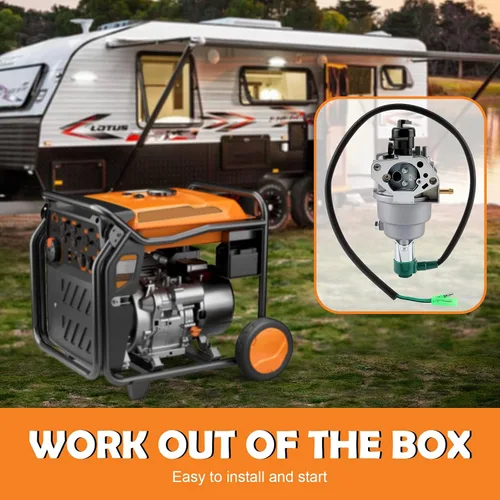 Vista 7 de Carburador HUAYI P27-2 Compatible con Honda GX390 13HP 188F Generac GP5000 GP5500 GP6500 Powermax Smarter Tools 5000W 5500W 6500W 7500W 8000W 9500W