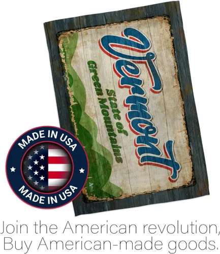Vista 5 de Americana Home & Garden Vermont Vintage House Flag Pack Regional States American Territories Republic Country Particular Area Support Our Troops