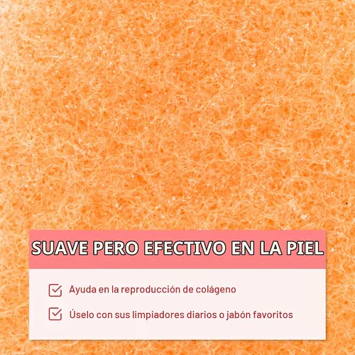 Vista 7 de IMPRESA Esponjas Exfoliantes para Limpieza Facial - Estilo Puff Regular - Esponjas Exfoliantes Reutilizables de Espuma Natural de Grado Médico