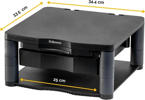 Vista 2 de Fellowes Soporte de monitor de altura ajustable de alta calidad, color Negro