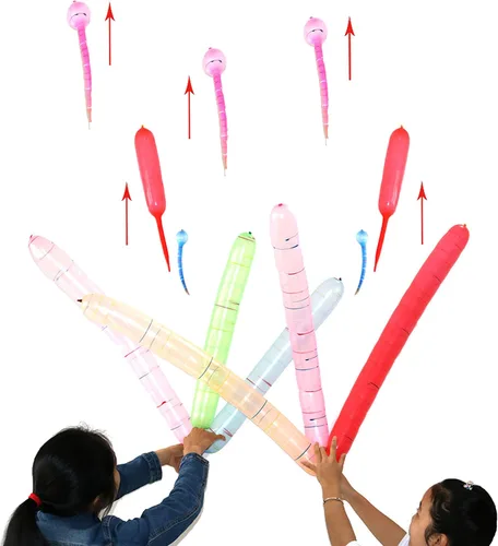 Vista 3 de 200 PIEZAS Globos Cohete Decoración de Fiesta de Vacaciones Globos Gritones Globos Cohete con Bomba