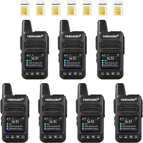 Vista 10 de TIDRADIO M15 Globla Rapid Walkie Talkies de largo alcance 5000+ millas PoC Radios