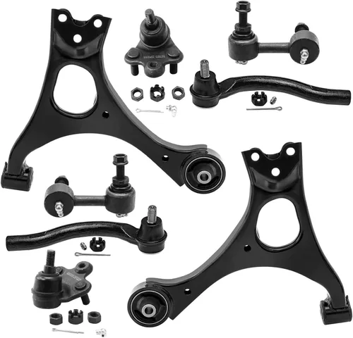 Vista 271 de Detroit Axle - Kit de brazos de control de extremo de 8 piezas para Toyota 2001-2003 Highlander 2002-2003 Camry Lexus ES300, 2 conjuntos de brazos