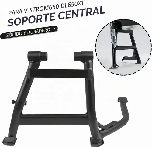Vista 2 de Worldmotop - Soporte central negro para Suzuki DL650 V-Strom 650 V Strom 650XT Adventure DL650XT 2012-2023